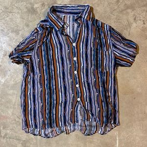 Shirt sleeve button down